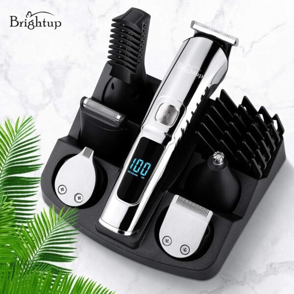 81gHZauOXL._AC_SL1500_.jpg Brightup Beard Trimmer for Men - Electric Razor & Shaver, Cordless Hair Clippers Trimmers Set, IPX7 Waterproof Mens Grooming Kit for Shaving Face, Mustache, Body, Ear, Nose Hair Trimmer, Gifts for Men