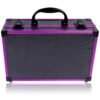 SHANY Carry All Makeup Train Case with Pro Makeup Set, Makeup Brushes, Lipsticks, Eye Shadows, Blushes, Powders, and more - Reusable Makeup Storage Organizer - Premium Gift Packaging - Purple