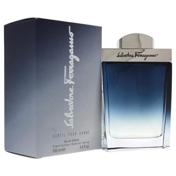 81gXYdfPu6L._SL1500_.jpg Salvatore Ferragamo Subtil Eau de Toilette Spray for Men, 3.4 Ounce