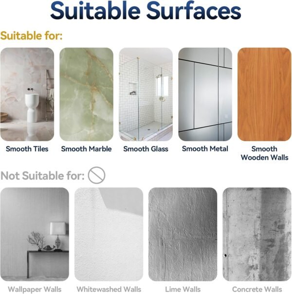 YASONIC Corner Adhesive Shower Caddy, with Soap Holder and 12 Hooks, Rustproof Stainless Steel Bathroom Organizer, No Drilling Wall Mounted Rack, Black, 3-Pack