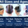 81iSx3vwZoL._AC_SL1500_.jpg Self Haircut Kit for Men | 2Pcs SelfCut Guide for Men: Neckline Shaving Template & Fade Guide | Adjustable Size Hair Fade Tool & Stable Neck Line Up Tool | Hair Cut for Kids & Seniors