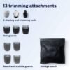 81jd4orpMOL._AC_SL1500_.jpg Norelco Philips Multi Groomer All-in-One Trimmer Series 3000-13 Piece Mens Grooming Kit for Beard, Face, Nose, Ear Hair Trimmer and Hair Clipper - NO Blade Oil Needed, MG3740/40