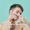 81kDVslLDnL._SL1500_.jpg DORCO Line-Up Razor for Men - Ultimate Grooming Tool for Mustache & Beard (2 Pack)
