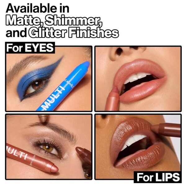 wet n wild Color Icon Cream Eyeliner Eyeshadow Multi-Stick, Moisturizing, Nourishing Velvety Cream-to-Powder Buildable & Blendable Formula, Cruelty-Free & Vegan - Nocturnal Behavior