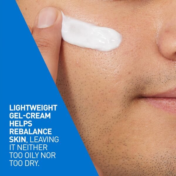 81m3oGOYz3L._SL1500_.jpg CeraVe Oil Control Moisturizing Gel-Cream, Face Moisturizer for Oily Skin, Niacinamide, Hyaluronic Acid & Oil Absorbing Technology To Rebalance Oily Skin, Non-Comedogenic, Fragrance Free & Oil-Free