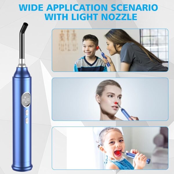 Red Light Therapy with Removable Tip, 2-in-1 Near Infrared & Red Light Therapy for Face Body with Timer and 4 Modes for Pain Relief of Muscles Joints, 660/850/940nm Light Therapy Torch for Travel Home