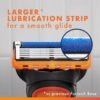 Gillette Fusion5 Razors for Men, 1 Razor, 4 Blade Refills, Lubrastrip for a More Comfortable Shave