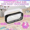 81mzRboIXYL._AC_SL1500_.jpg Small Makeup Bag for Purse – 2 Pcs Clear Zipper Pouches, Soft, Elastic, Waterproof Plastic Small Cosmetic Bag for Purse, Space-Efficient, Stylish Design – Great for Organizing Essentials on the Go