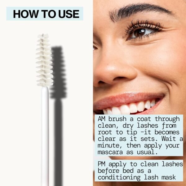 81nRl8yuJL._SL1500_.jpg Pacifica Vegan Collagen Eye Lash Serum & Clear Mascara Primer – Conditioning Vitamin B & E Formula for Longer, Fuller Lashes, Eyelash Makeup Cruelty-Free Clean Ophthalmologist Tested