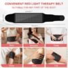 Red Light Therapy for Body:5 Light Levels Infrared Light Heat Therapy Belt Wrap for Back/Waist/Muscle/Pain Relief 660nm & 850nm Led Beads Red Light Therapy Device with Timer