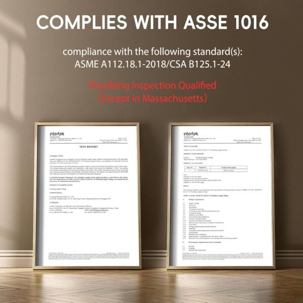 Esnbia Tub Shower Faucet Set (Valve Included) with 6-Inch Rain Shower Head and Tub Spout, Black Shower Head and Handle Set，Single-Handle Tub and Shower Trim Kit, Matte Black