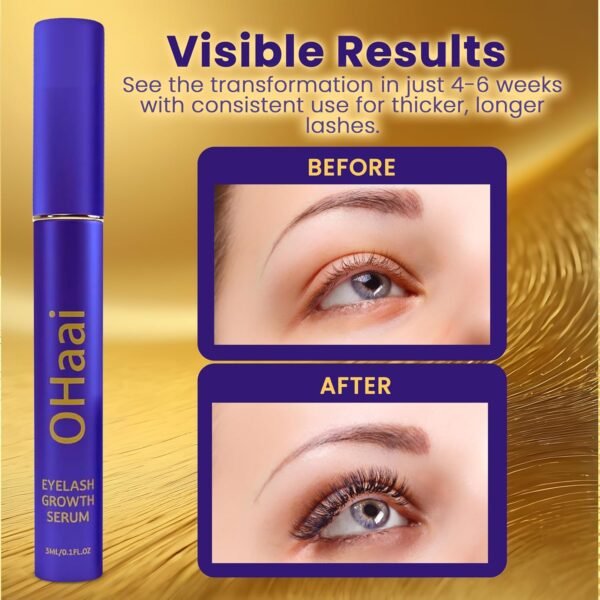 81p6dbRiNOL._SL1500_.jpg Prostaglandin-Free Eyelash Growth Serum for Thicker Longer Healthier Lashes, Lash Enhancing Serum, Lash Boost, Eyelash Lift, Vegan & Cruelty-Free for Sensitive Eyes, 3ml, 90-Day Supply