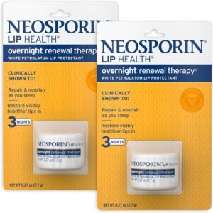 81pya2TzRhL._AC_SL1500_.jpg Neosporin Lip Health Overnight Renewal Therapy, 0.27 Oz, Pack of 2