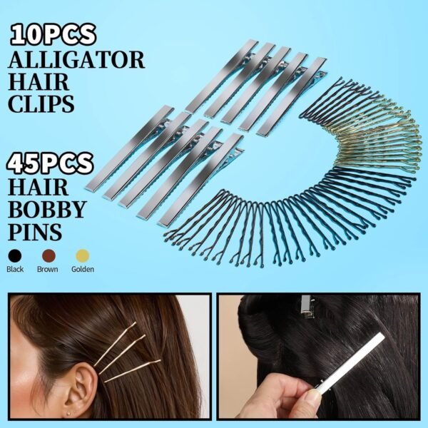 81q5kcrwyLL._SL1500_.jpg FANDAMEI Hair Accessories Kit - Elastic Hair Ties, Cotton Bands, Rubber Bands, Hair Pins, Rat Tail Comb for Women