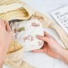 81qnHvkuC3L._AC_SL1500_.jpg Small Floral Quilted Makeup Bag, Coquette Aesthetic Travel Toiletry Organizer for Women, Lightweight Cotton Cosmetic Pouch
