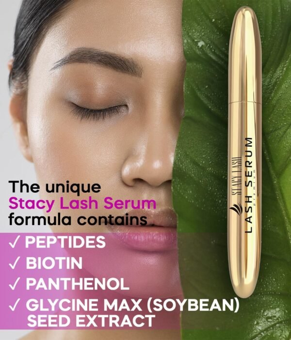 STACY LASH Lash Shampoo 50ml+ Eyelash Growth Serum Eye Makeup Remover + Lash Serum for Eyelash Growth and Thickness/Lash Cleaning Kit of Lash Cleanser + Brush & Eyelash Serum to Grow Lashes