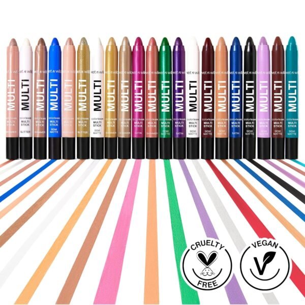 wet n wild Color Icon Cream Eyeliner Eyeshadow Multi-Stick, Moisturizing, Nourishing Velvety Cream-to-Powder Buildable & Blendable Formula, Cruelty-Free & Vegan - Nocturnal Behavior