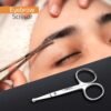 Utopia Care Eyebrow Scissors, Professional Stainless Steel Small Shears for Men and Women, Nose Hair Scissors for Grooming Mustache, Beard, Eyelashes, Ear Hair Trimming, Silver