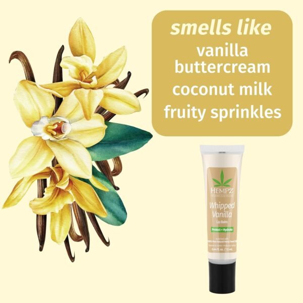 81sXxrKLOPL._SL1500_.jpg Hempz NEW Vanilla Lip Butter Balm, Soothing and Hydrating Lip Care for Men or Women, .44oz