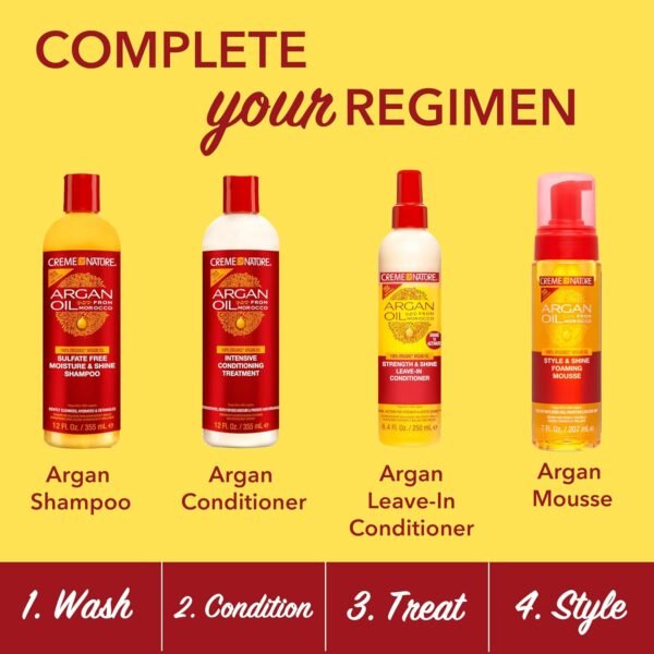 81t7zQAamBL._SL1500_.jpg Creme of Nature Argan Oil Foaming Mousse, Style & Shine, Creates Soft Wraps, Defines Curls, Prevents Frizz & Adds Exotic Shine, 7 Fl Oz