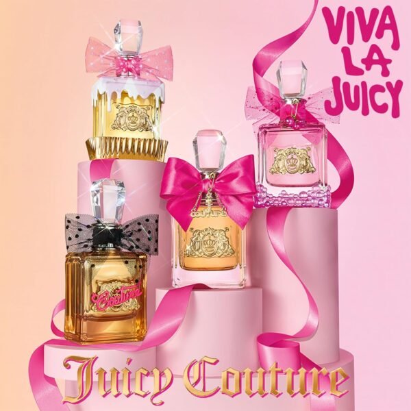 81tQ0PeLYYL._SL1500_.jpg Juicy Couture Viva La Juicy Eau De Parfum, Women's Perfume with Notes of Mandarin, Gardenia & Caramel, Floral & Sweet, EDP Spray
