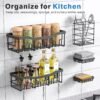 81tclwpW7AL._AC_SL1500_.jpg Adhesive Shower Caddy, 5 Pack Rustproof Stainless Steel Bath Organizers With Large Capacity, No Drilling Shelves for Bathroom Storage & Home Decor