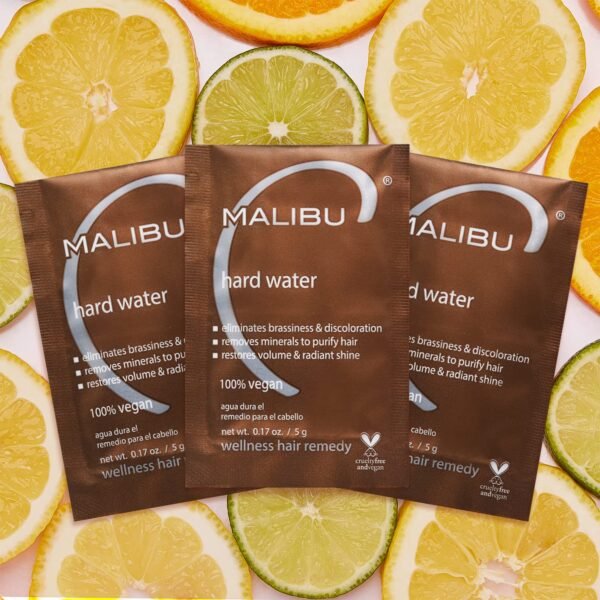 Malibu C Hard Water Wellness Remedy - Removes Deposits & Impurities - Contains Vitamin C for Shiny, Vibrant Results - Hard Water Treatment