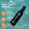 BYROKKO Shine Brown Tanning Oil 5.07 Fl Oz, XXL Tan Accelerator for Outdoor Sun or Indoor Tanning Bed Lotion, Fast Bronzer with Premium Natural Ingredients for Deep, Long-Lasting Glow
