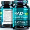 NAD Supplement 8,457 mg Extra Strength NMN Alternative Liposomal, Green Tea + Astaxanthin for Women & Men, Resveratrol, CoQ10, Alpha Lipoic Acid – Energy Anti-Aging,Cell Regeneration –30-Day
