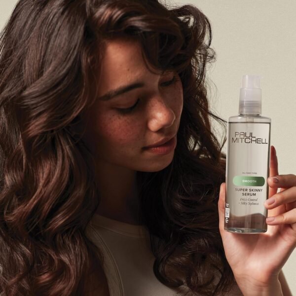 Paul Mitchell Super Skinny Serum Blowout Primer, Speeds Up Drying Time, Humidity Resistant, For All Hair Types