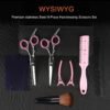 81wgMil-emL._SL1500_.jpg Sirabe 9 PCS Hair Cutting Scissors Thinning Shears Kit, Professional Haircut Scissors Set, Barber Hairdressing Texturizing Shears Tools for Salon Home Men Women Kids Adults Pet