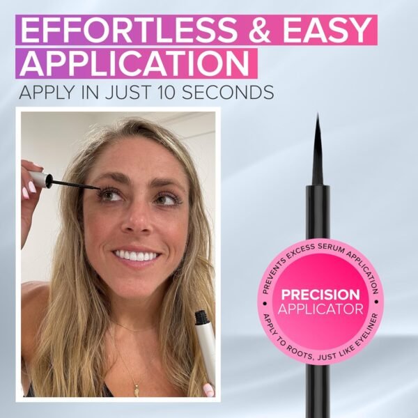 NYK1 CONCENTRATED Lash Serum For Eyelash Growth (XL - 8ml) LashForce Eyelash Serum To Grow Lashes Longer And Thicker - Eye Lash Enhancing Formula With Easy Application And Long Lasting Results