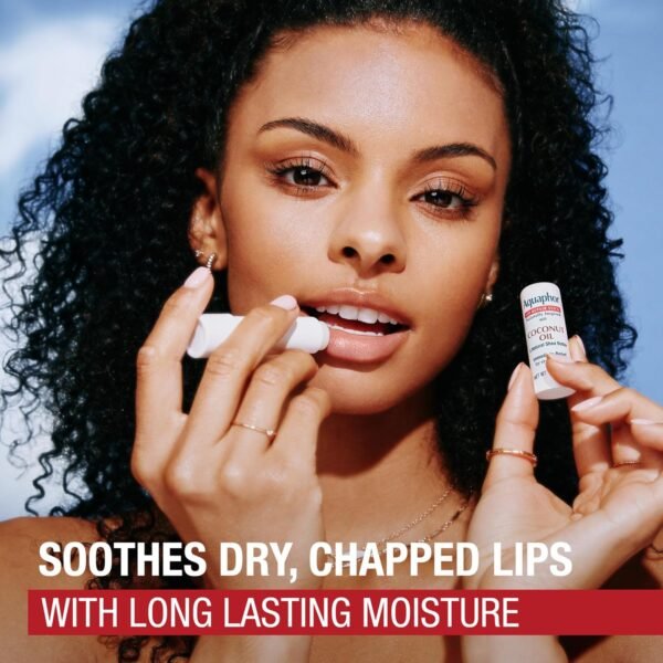 81wusL3TpyL._SL1500_.jpg Aquaphor Naturally Inspired Lip Repair Stick with Coconut Oil and Natural Shea Butter, Hydrating Lip Balm Immediately Relieves Dryness, 0.17 Oz Stick