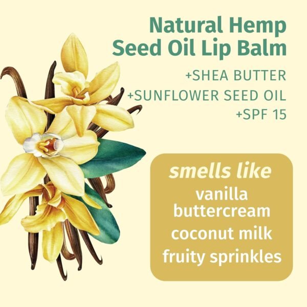 81xngdI0lzL._SL1500_.jpg Hempz NEW Vanilla Lip Butter Balm, Soothing and Hydrating Lip Care for Men or Women, .44oz