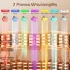 Red Light Therapy Mask for Face,Cordless LED Face Mask Light Therapy,USB C Rechargeable,Infrared Light Therapy Mask for Home Working Travel Yoga Sleep