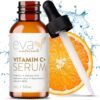 81yBwcXFzOL._SL1500_.jpg Eva Naturals Vitamin C Face Serum With Hyaluronic Acid - Anti Aging Serum - Reduce Dark Spots, Acne & Wrinkles - Retinol, Niacinamide & Salicylic Acid, Brightening Skin Serum for Glowing Skin