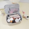 81ydW021fL._AC_SL1500_.jpg MAGEFY Makeup Bag Cosmetic Bag Large Capacity with Handle Make Up Bags with Mesh Pocket, Travel Makeup Bag for Women,Beige