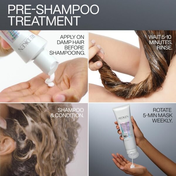 Redken Acidic Bonding Concentrate Treatment For Damaged Hair Repair - Deep Conditioning Intensive Mask, Provides Smoother & Stronger Hair