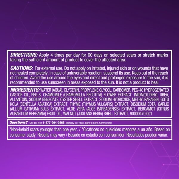 Cicatricure Advanced Scar Gel for Face & Body - Proven Results in 2 Weeks, Scar Treatment for Surgical Scars, Stretch Marks, Scars of Burns and Injuries, Acne Scar Treatment, 1 oz (28 g)