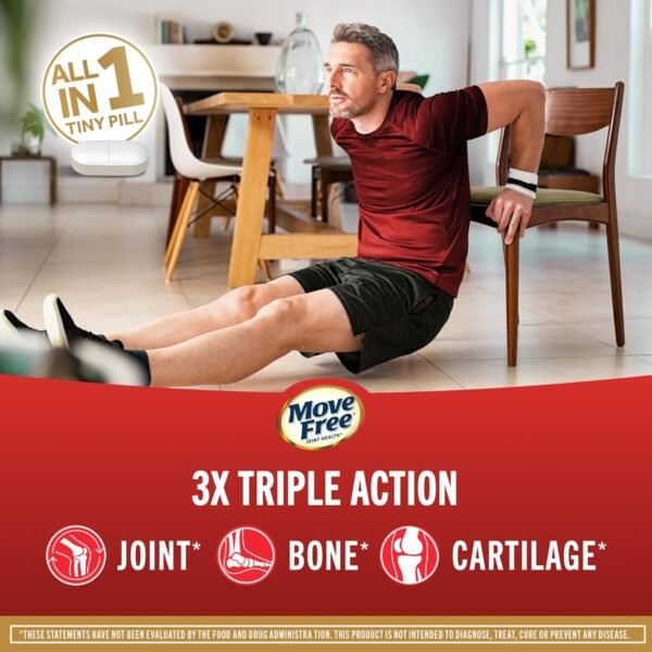 81zd-vyyI0L._AC_SL1500_.jpg Move Free Ultra Triple Action Joint Support Supplement - Type II Collagen Boron & Hyaluronic Acid - Supports Joint Comfort, Cartiliage & Bones in 1 Tiny Pill Per Day, 64 Tablets (64 servings)