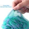 81zpLG-2lL._AC_SL1500_.jpg AmazerBath Loofah Sponge 75g/Piece, Exfoliating Bath Sponge Body Scrubber - Loofa Set of 4 Flower Color (Large, Green-Purple)