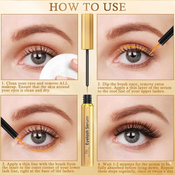 81zv-5NBHEL._SL1500_.jpg Premium Eyelash Growth Serum: Advanced Vegan Formula for Longer Thicker Lashes – Natural Safe Ingredients in 3ML