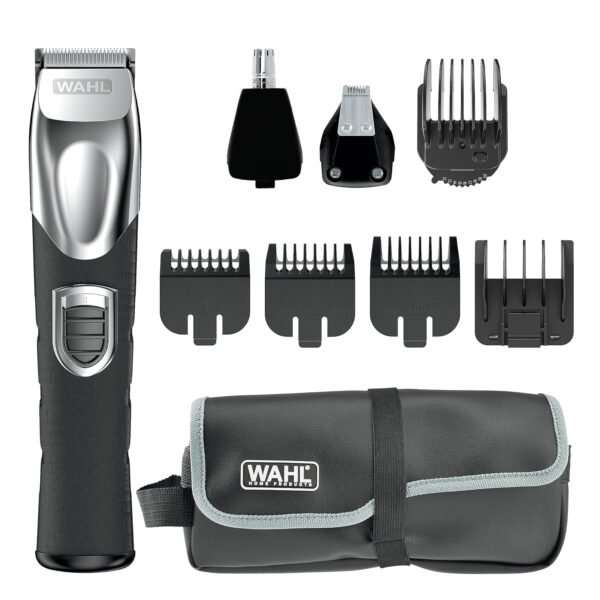 91-ABzf9ssL._SL1500_.jpg Wahl USA Rechargeable Lithium Ion All in One Beard Trimmer for Men with Detail and Ear & Nose Hair Trimmer Attachment – Model 9854-600B