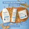 912kvQpY7rL._SL1500_.jpg Aveeno Eczema Therapy Daily Moisturizing Cream for Eczema-Prone Skin with Colloidal Oatmeal & Ceramide, Fragrance-Free, Steroid-Free, Soothes Dry, Itchy Irritated, Sensitive Skin 12 fl oz