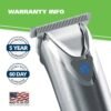 913Dyu7dEKL._SL1500_.jpg Wahl USA Stainless Steel Lithium Ion 2.0+ Beard Trimmer for Men - Electric Shaver & Nose Ear Trimmer - Rechargeable All in One Men's Grooming Kit - Model 9864SS
