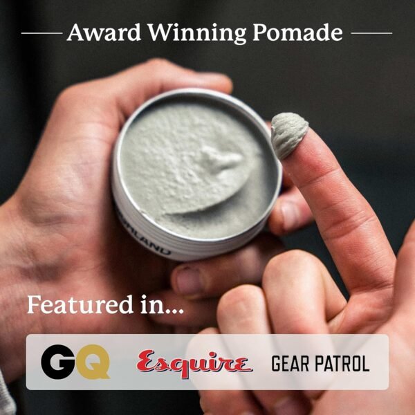 916PrkgyxoL._SL1500_.jpg Highland Glacial Hair Clay Pomade - Award winning hair styling clay for men and women made with 100% all natural and organic ingredients that promote hair and scalp health. Low shine, Medium Hold.