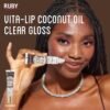 Ruby Kisses Broadway Vita-Lip Clear Lip Gloss (3 Pack Mango Butter, Rosehip, Coconut Oil), Ultra-Hydrating & Soothing Formula with Vitamin Oils, High-Shine Non-Sticky Finish, Healing Lip Balm