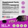91Ey6-ozboL._AC_SL1500_.jpg Multi Collagen Peptides - Hydrolyzed Types I, II, III, V & X - Collagen Supplement for Women 1300mg - w/ Hyaluronic Acid, Vitamins C & E - Skin, Hair, Nails & Joint Support - Made in USA, 120 Capsules