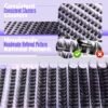 91Jqw7UeHL._SL1500_.jpg Pawotence Lash Clusters Wispy Cluster Eyelash Extensions 10-18mm Individual Lashes DIY Cluster Lashes Extension Soft Comfortable Eyelash Clusters with Thin Band