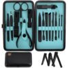 Utopia Care - Manicure Kit for Women and Men, 15-Pcs Manicure Set with Nail Clippers or Nail Kit Includes Fingernail & Toenail Clipper, Pedicure Kit with Luxurious Travel Case Present for Men, Father